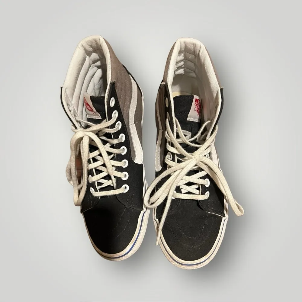 Vans black and grayWomen's U Sk8-Hi Top sneaker size 6.5 - Image 2