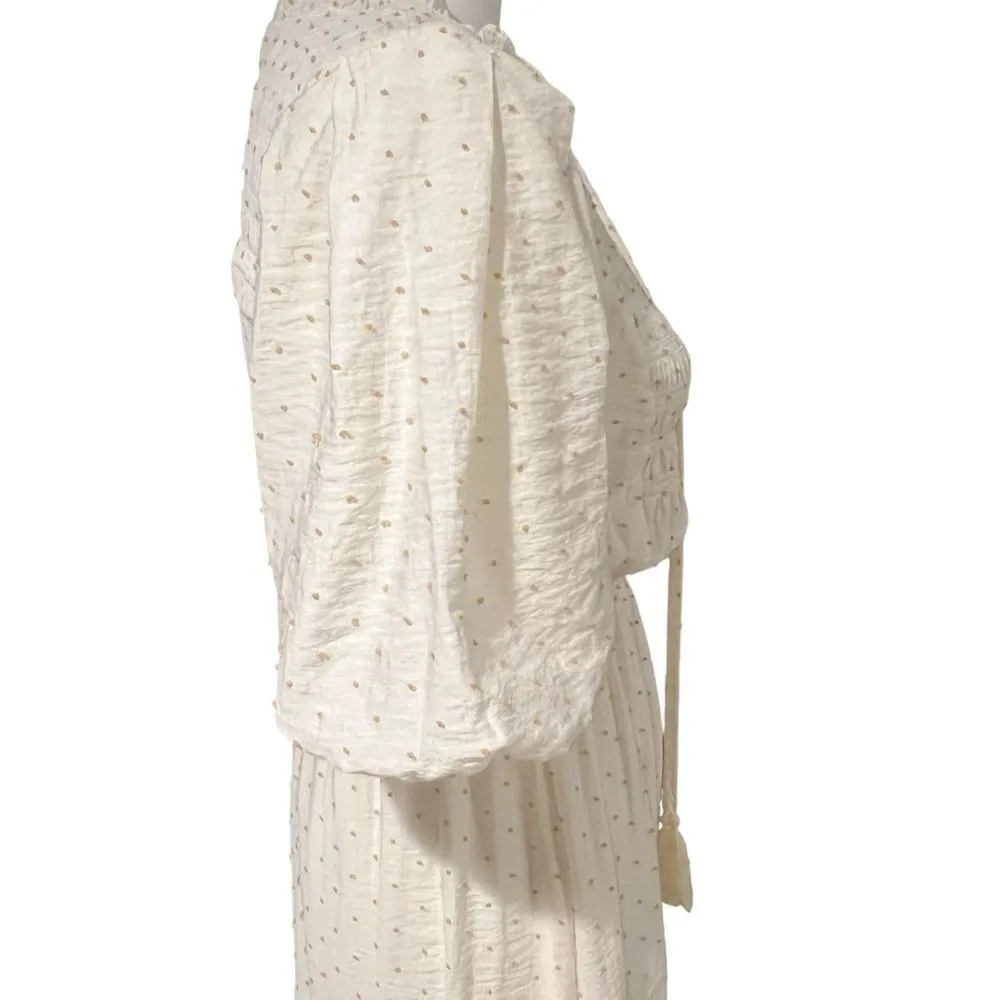 Moon River Anthropologie Smocked Maxi Dress Sz S Tiered Romantic Cottagecore - Image 7