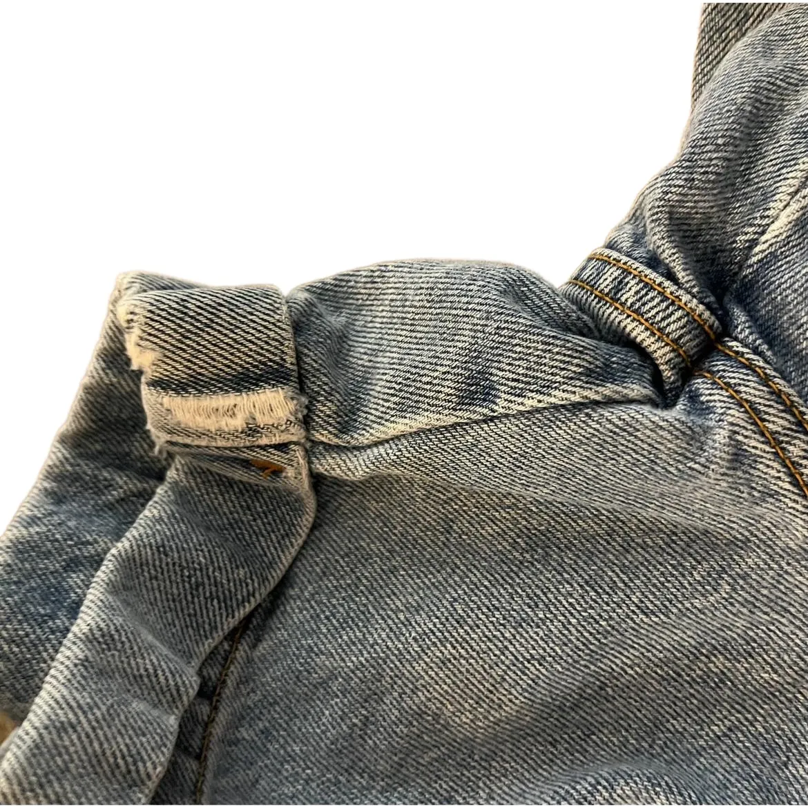 Vintage Calvin Klein Jeans Size 13/14‎ Light Wash Blue High Waist Cuffed Classic - Image 8