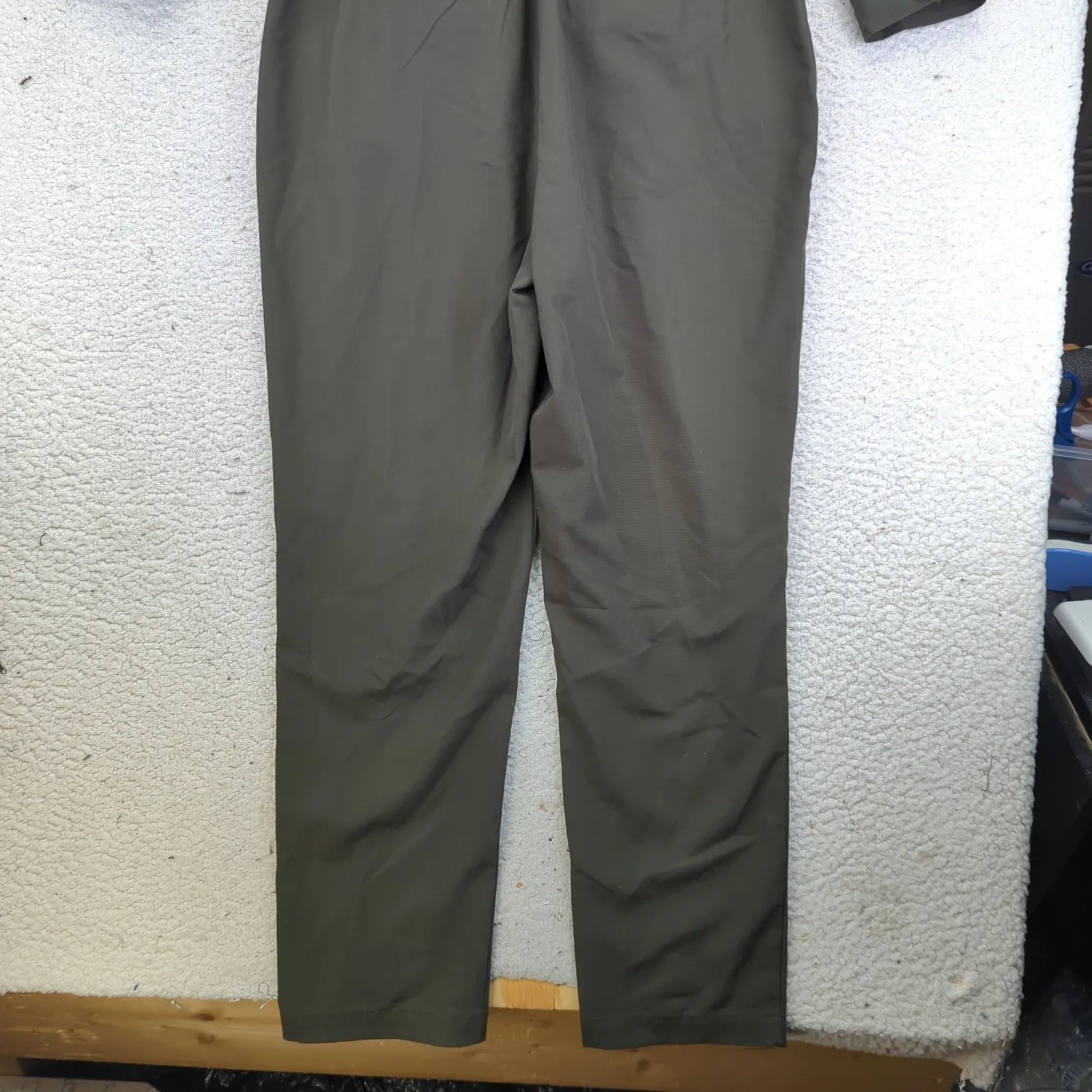 Banana Republic Olive Green Utility Jumpsuit Belted Long Sleeve‎ Women's Size 8 - Image 9