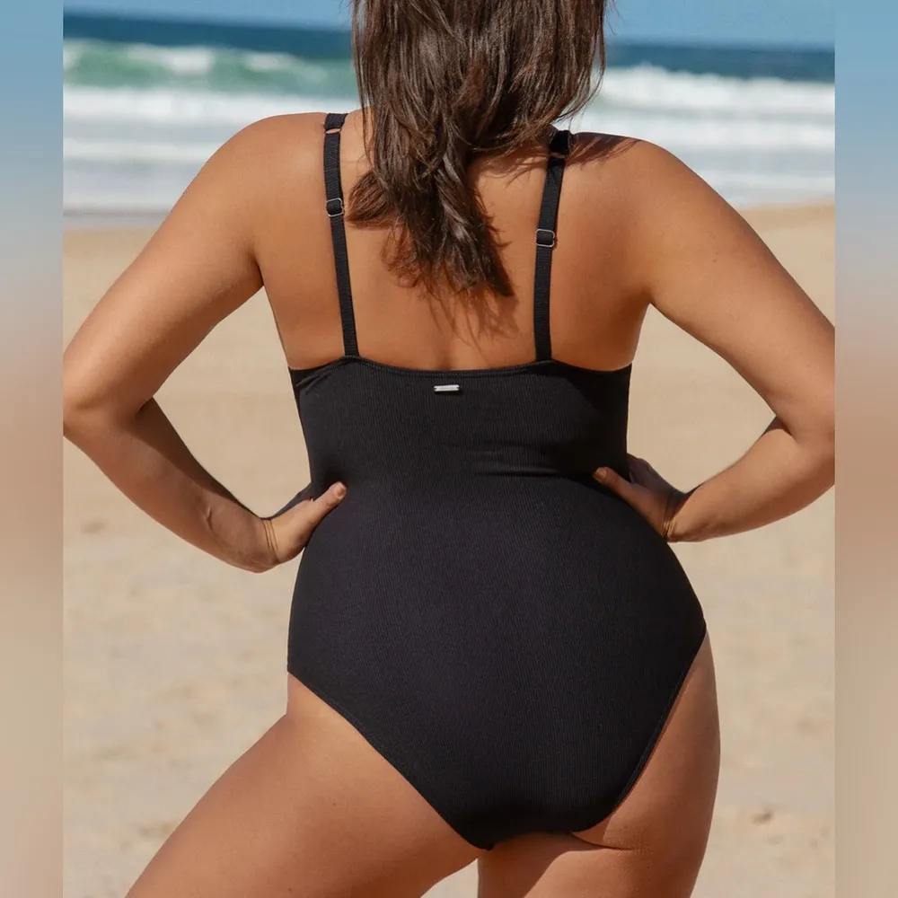 Berlook Black Cutout Tie Plus Size One - Image 6