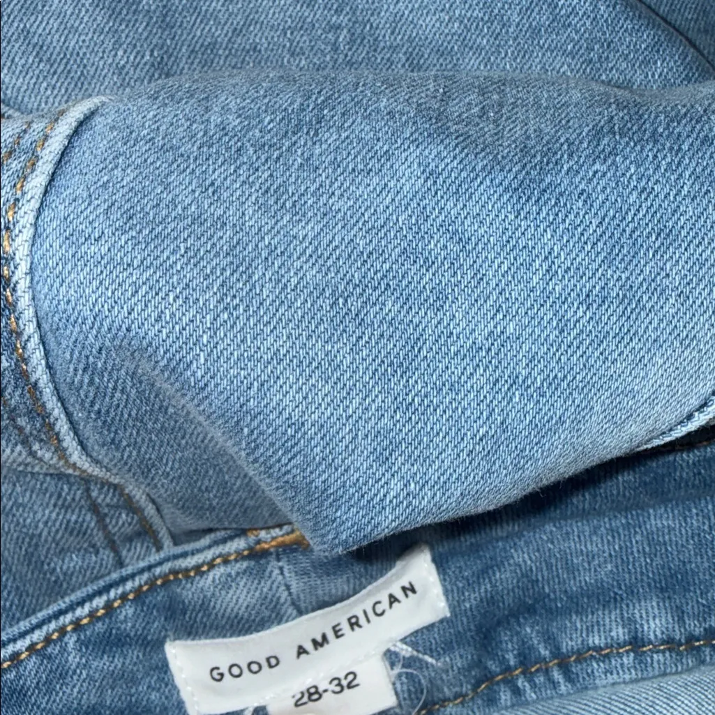 NWT GOOD AMERICAN Always Fits Good Waist Raw Hem High Waist Skinny Jeans 28-32 - Image 5