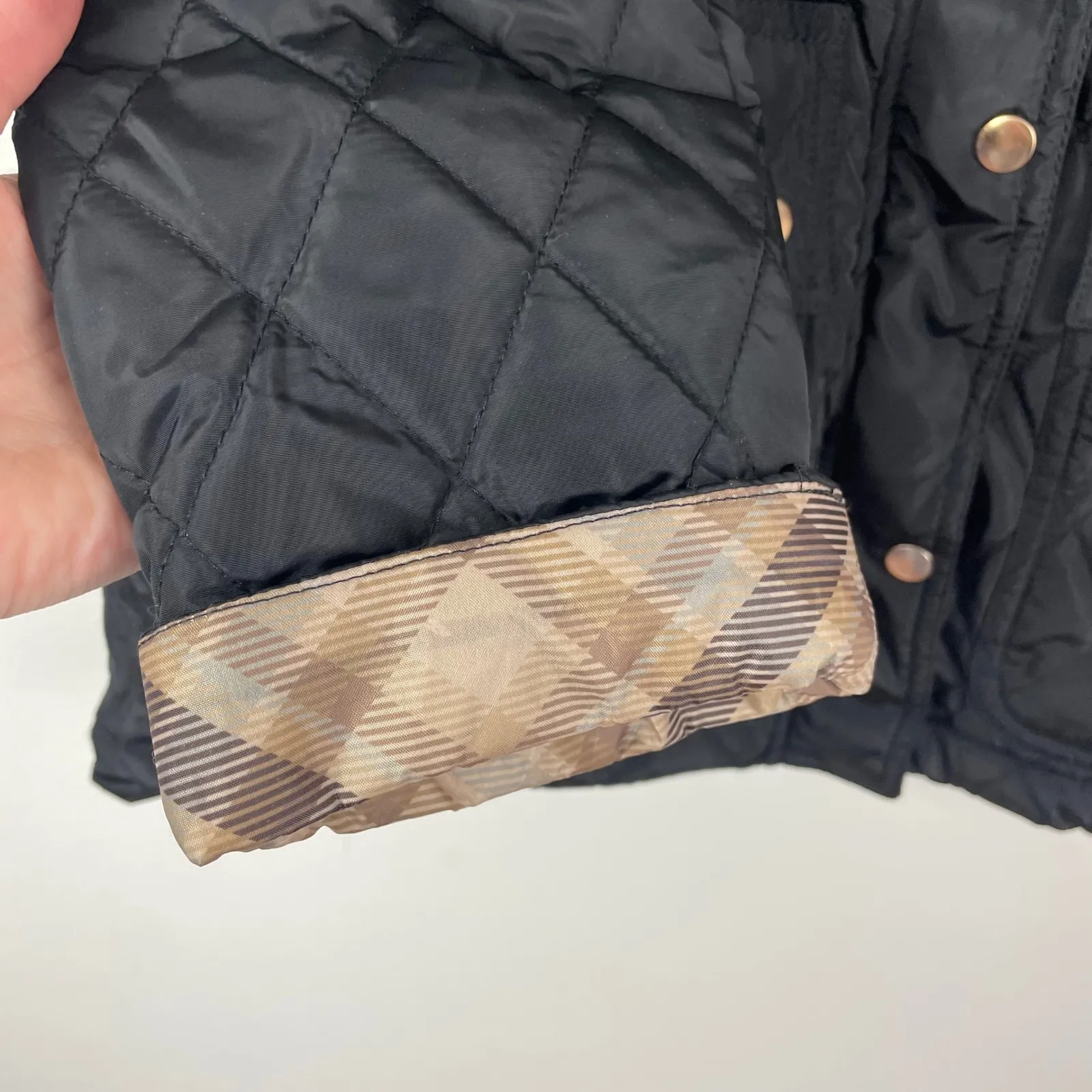 NWT CI SONO Los Angeles Quilted Corduroy Collar Sherpa Lined Jacket Black Size L - Image 6