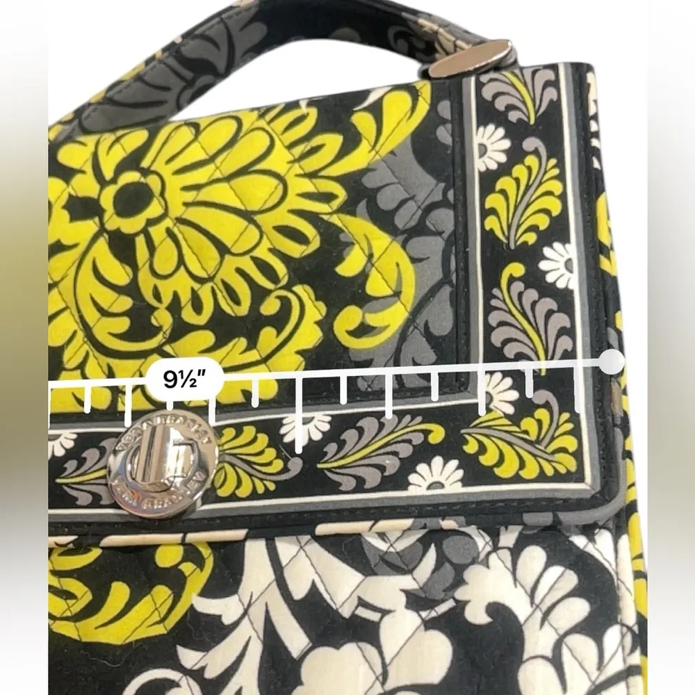 Top Handle Baroque Structured Bag with Metal Twist Lock - Image 14