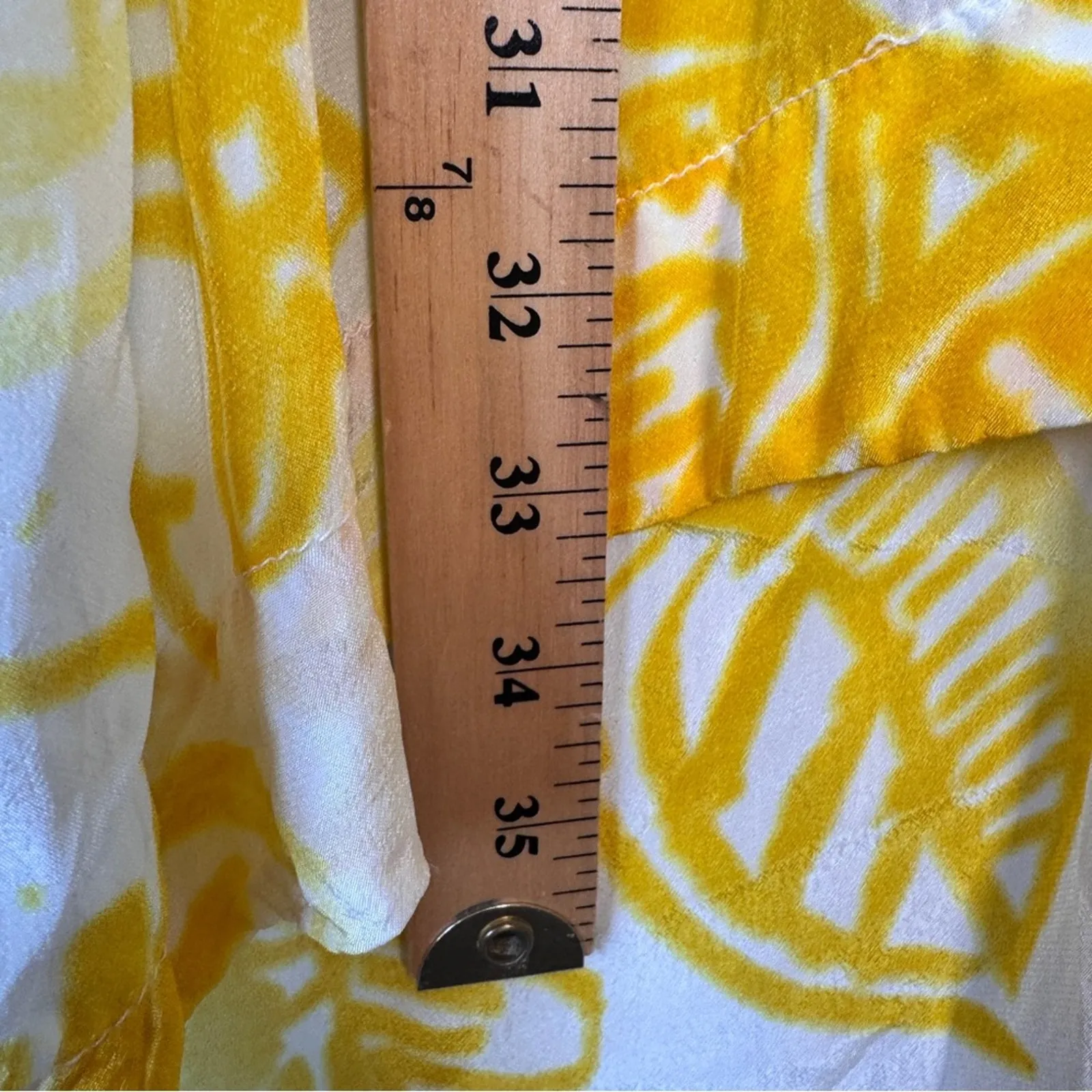 Anthropologie Lilka Yellow Printed Swimsuit Coverup Womens XS Beachy Summer - Image 11