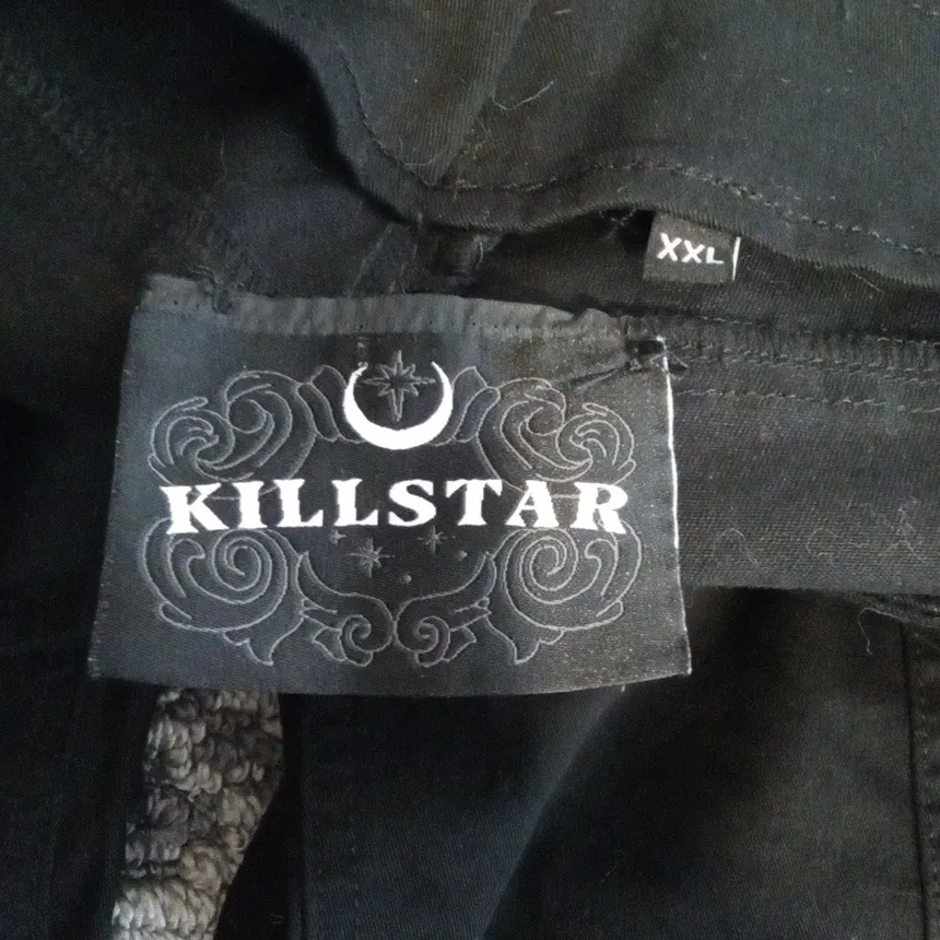 Killstar Wide Leg Emo Goth Gorpcore High Rise Party Womens XXL Black - Image 2