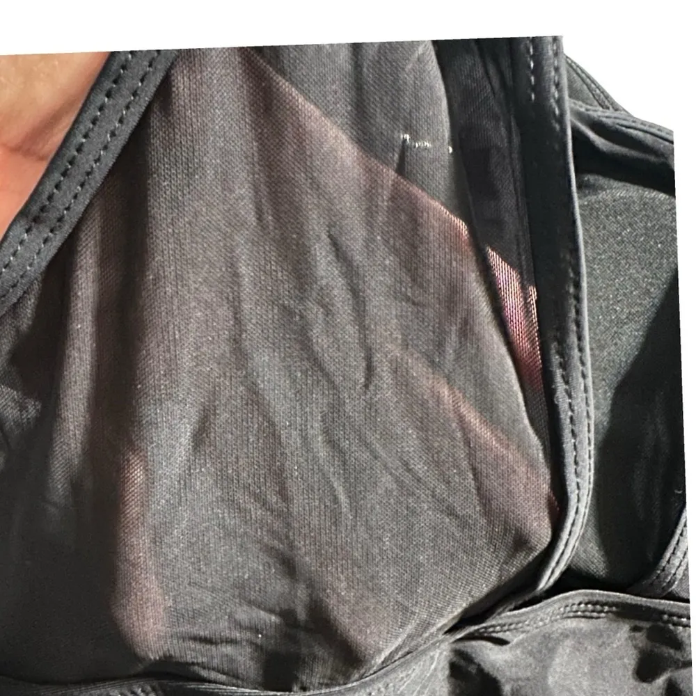 Tempt Me women's size large one piece sheer black bathing suit, nwt - Image 5