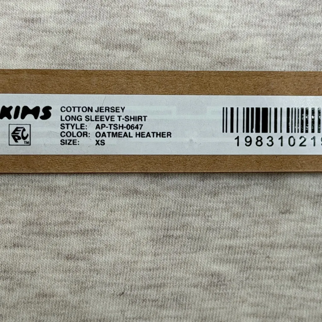 NWT Skims Cotton Jersey Long Sleeve
T-Shirt XS - Image 5