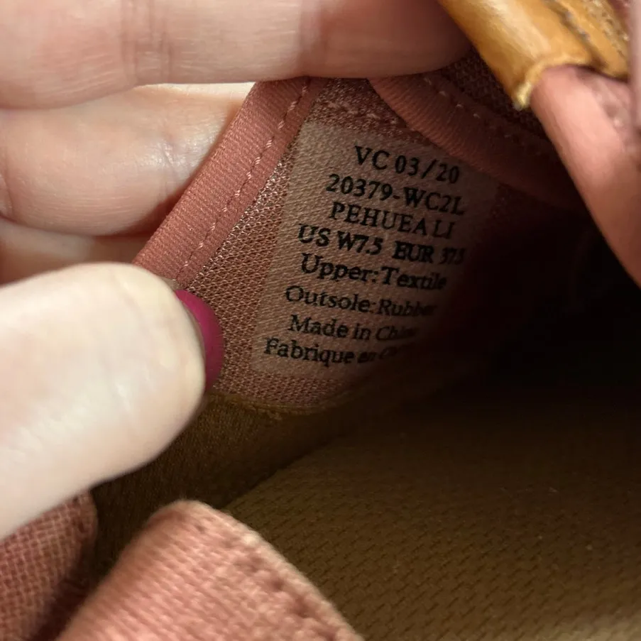 Olukai Pehuea Li Pink Canvas Drop Backless Heel Mule Sneaker Size 7.5 - Image 5