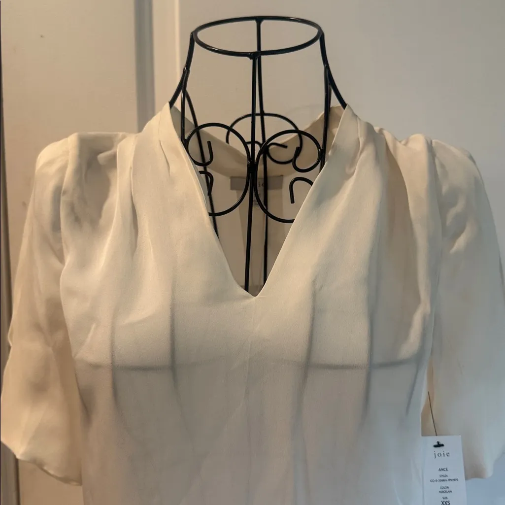 JOIE ANCE porcelain silk blouse - Image 3
