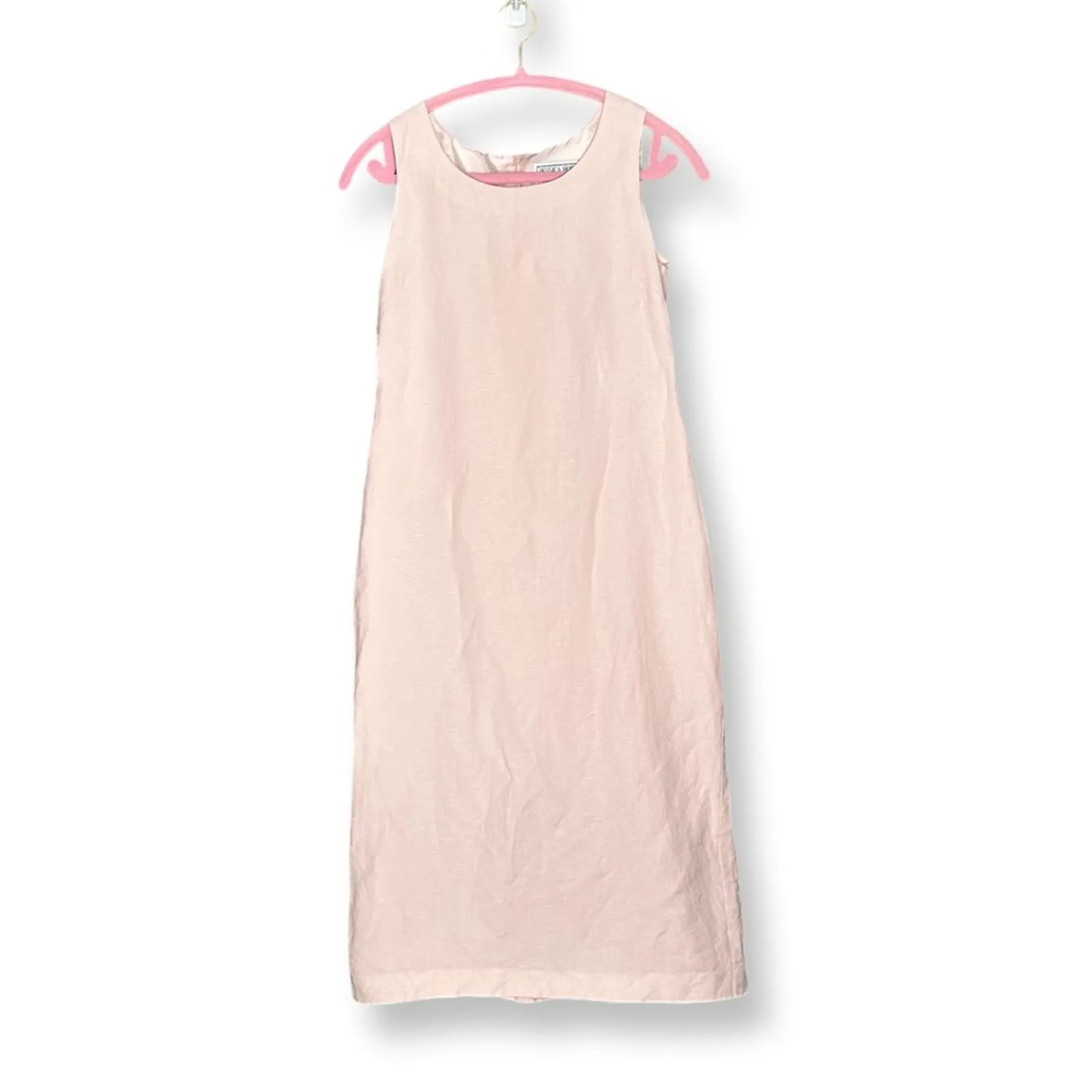 Jessica Howard Petite Vintage Light Pink Linen Blouse And Dress - Image 3