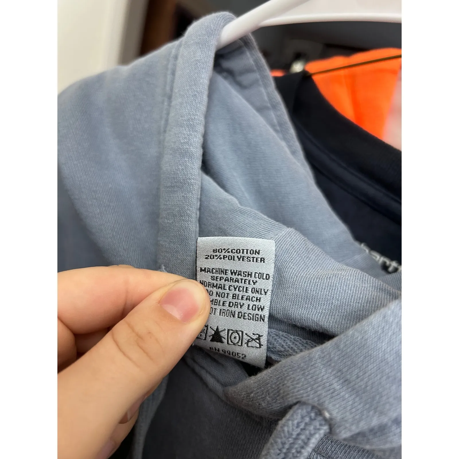 Old Row Hoodie Sweatshirt XL Blue Yellow Graphic Pullover Athleisure Top - Image 5