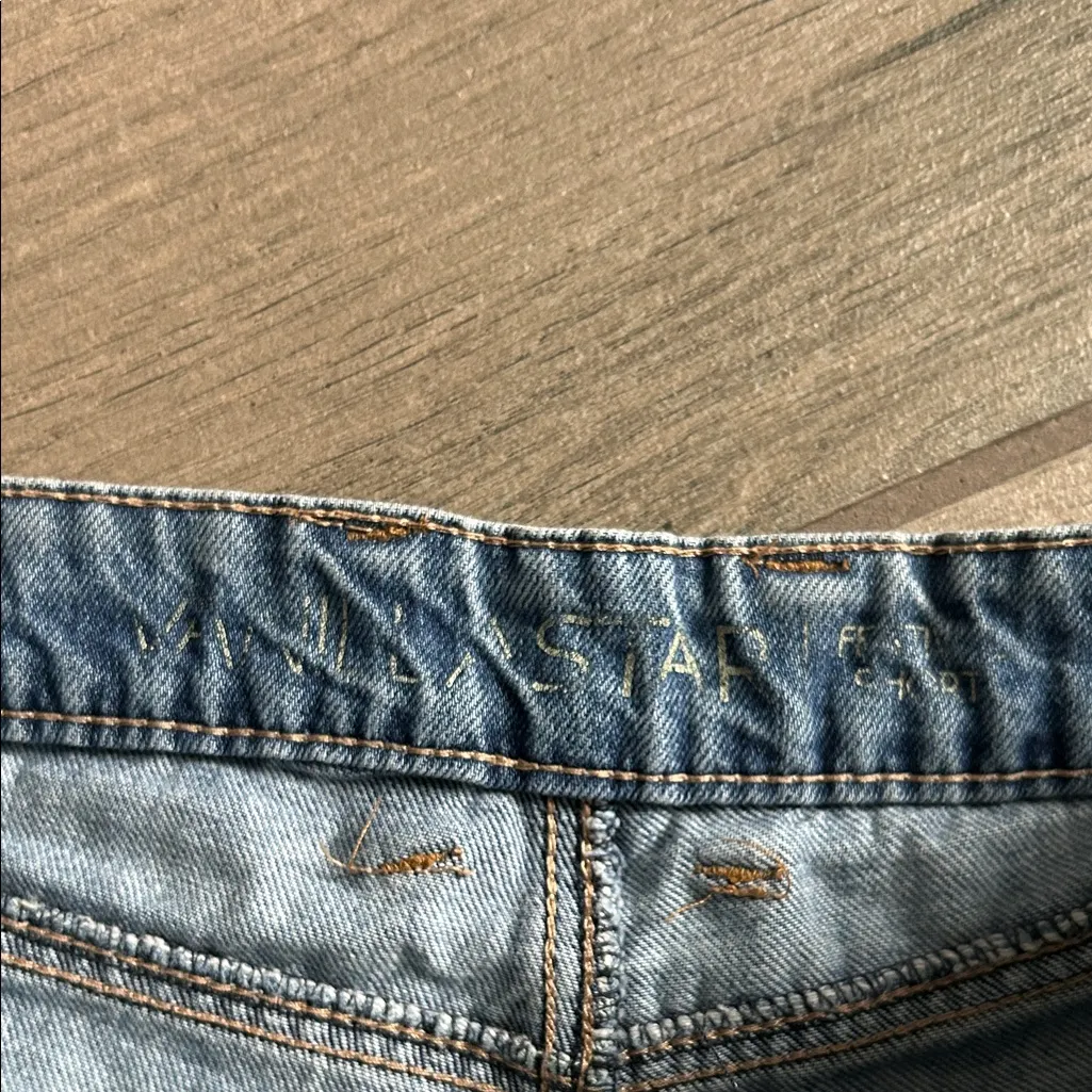 Vanilla Star Light Blue Distressed Jean Shorts - Image 2