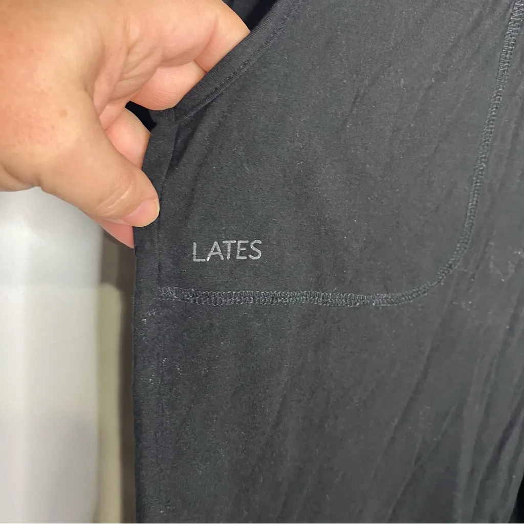 Lates by Kate black‎ short jams pajamas Bermuda length shorts women’s size large Black - Image 5