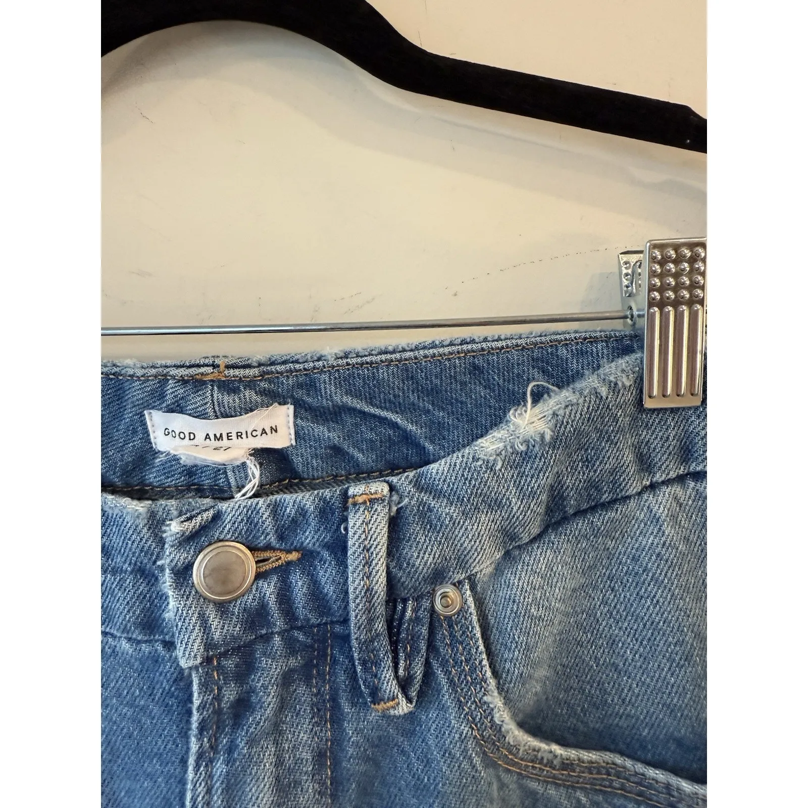 Good American Jeans Good 90’s Loose Distress Size: 4/27 Original $160 Streetwear - Image 3