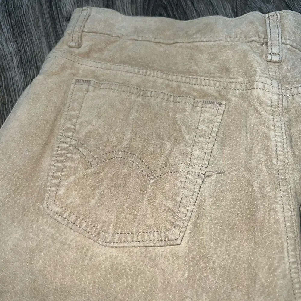 Skotts Tan Suede Leather Pants Size 14/26 - Image 7