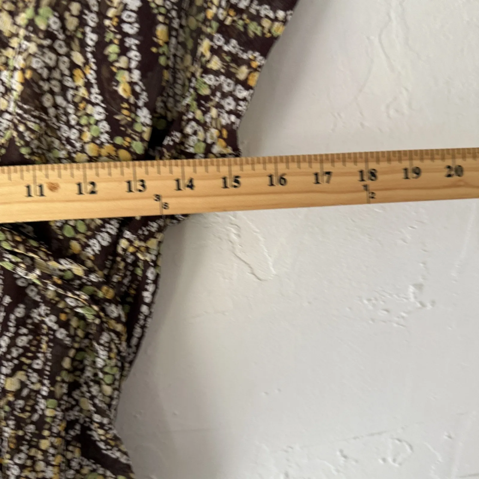 My Michelle‎ Blouse Y2k Medium Sheer Floral Tie Waist Babydoll Going Out Top - Image 6