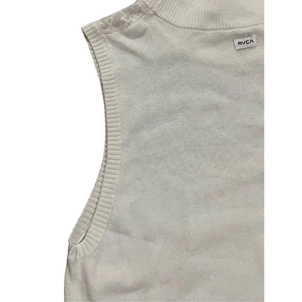 RVCA Eyefix Tunic in Vintage White sz Small sleeveless tank - Image 8