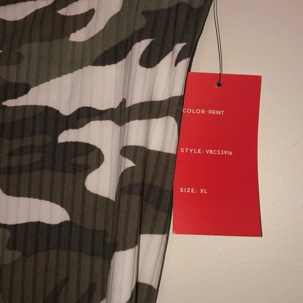 🆕 Camo Ribbed Biker Shorts - Image 4