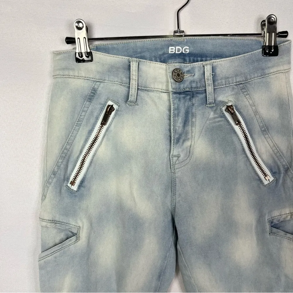 Urban Outfitters UO BDG Acid Wash Moto Skinny Jeans 26 - Image 3