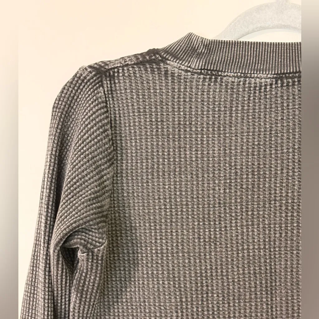 Free People FP One Interlaken Thermal Waffle Knit Cropped Top Size XS - Image 7