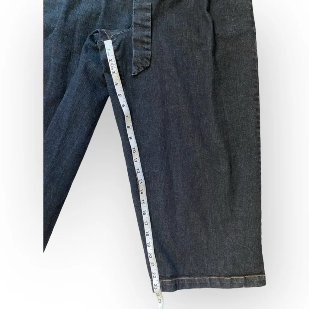 Rachel Roy Denim Wide Leg Stretch Capri Size‎ 29 Blue - Image 10