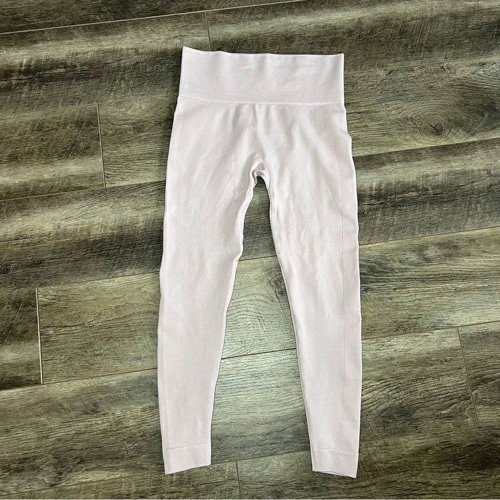 Set Active Sculptflex Legging in Fawn Seamless Ribbed Activewear Pants Medium - Image 2