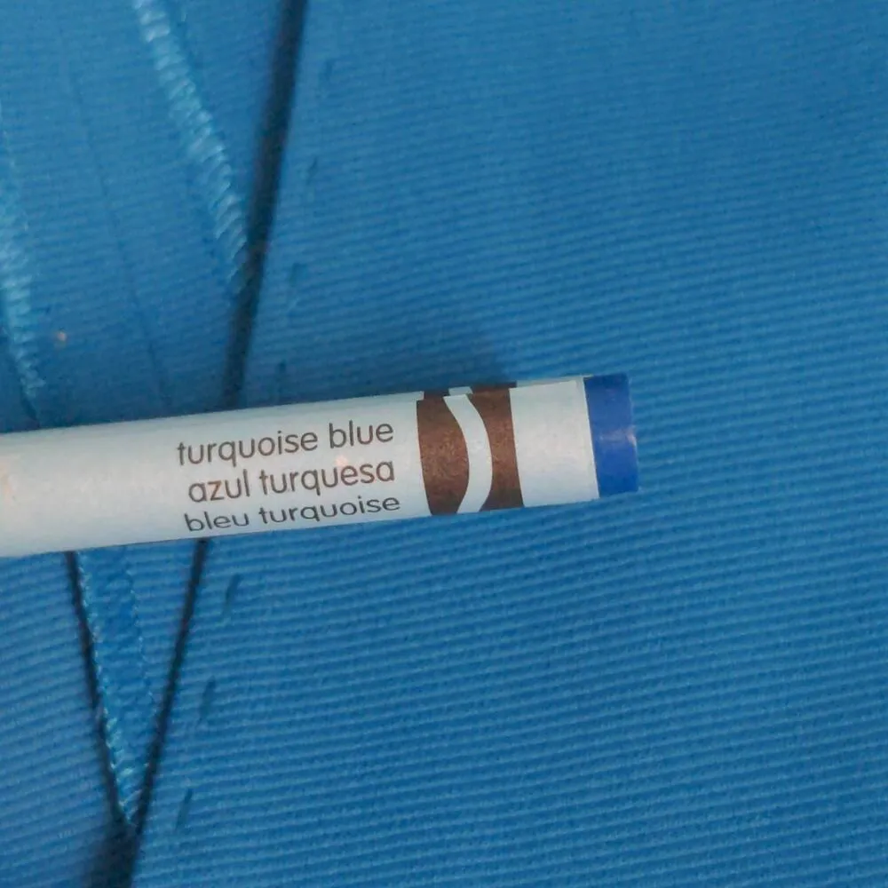 Moschino Womens A Line Dress Blue Pockets V Neck Cap Sleeve Pleated Side Zip S - Image 7