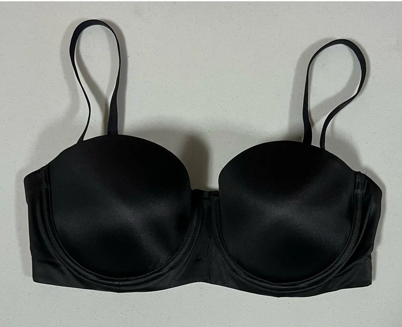 Auden Black Lightly-Lined Everyday T-Shirt Bra Brassiere Lingerie Size 34C 🖤 - Image 2