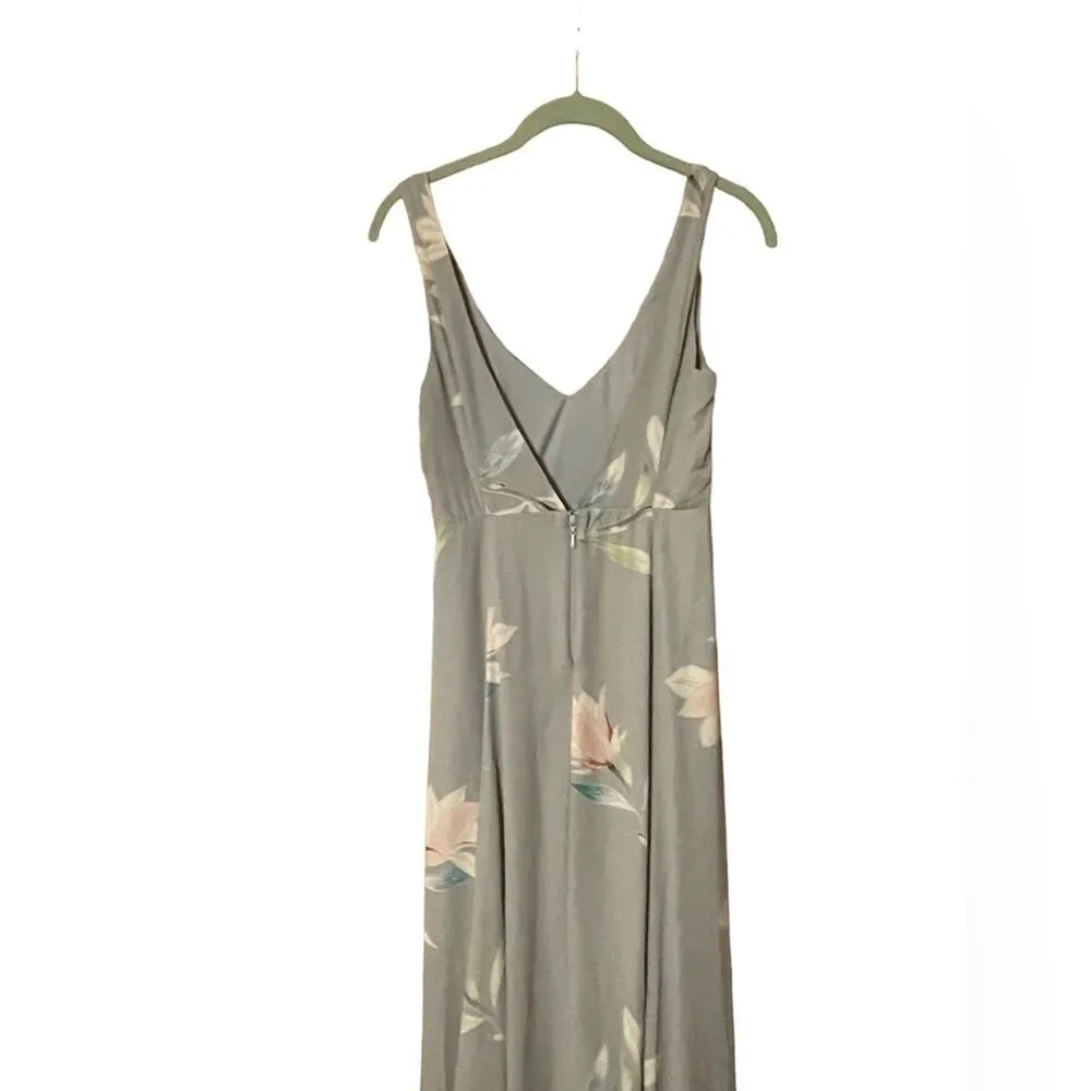 Show Me Your Mumu NEW Size XXS  Kendall Chiffon V Neck Maxi Bridesmaid Dress - Image 10