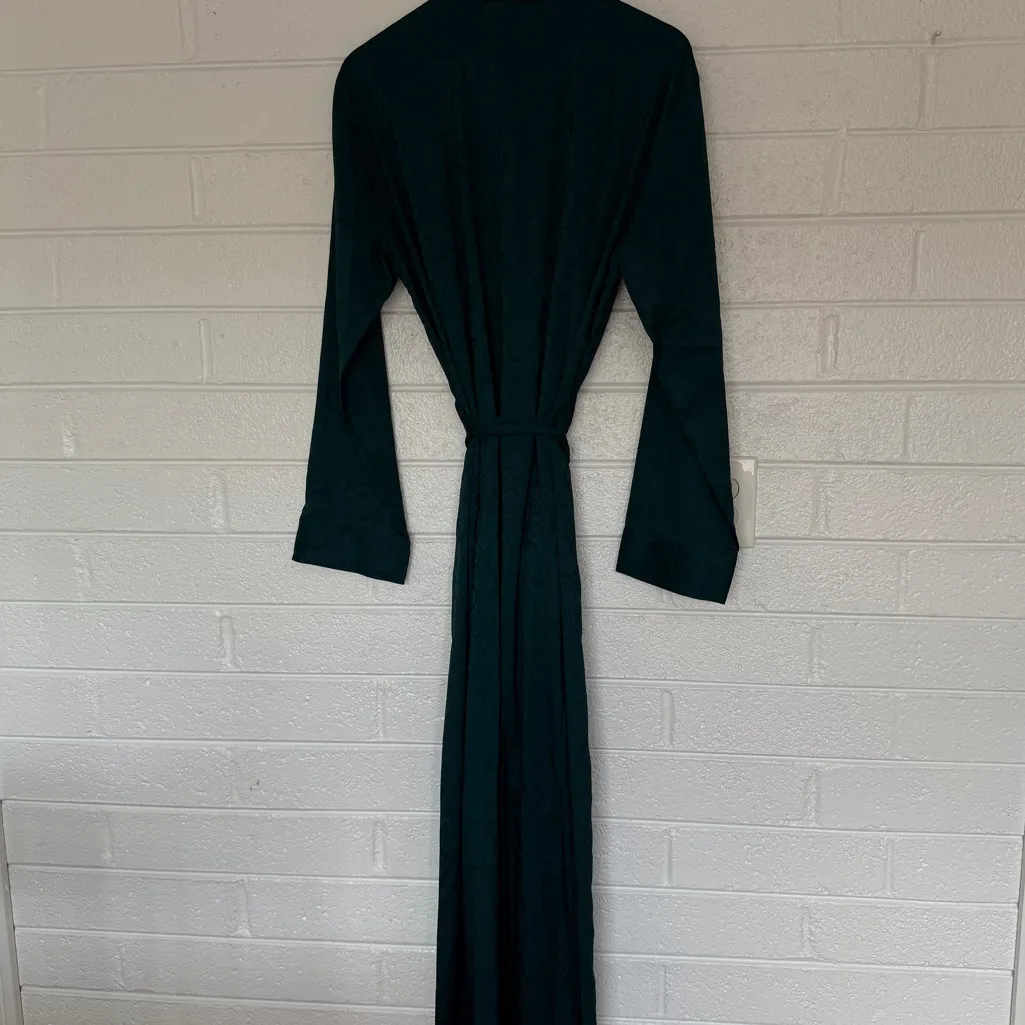 Savage x Fenty Emerald Green Snakeskin Print Robe Size XS - Image 3