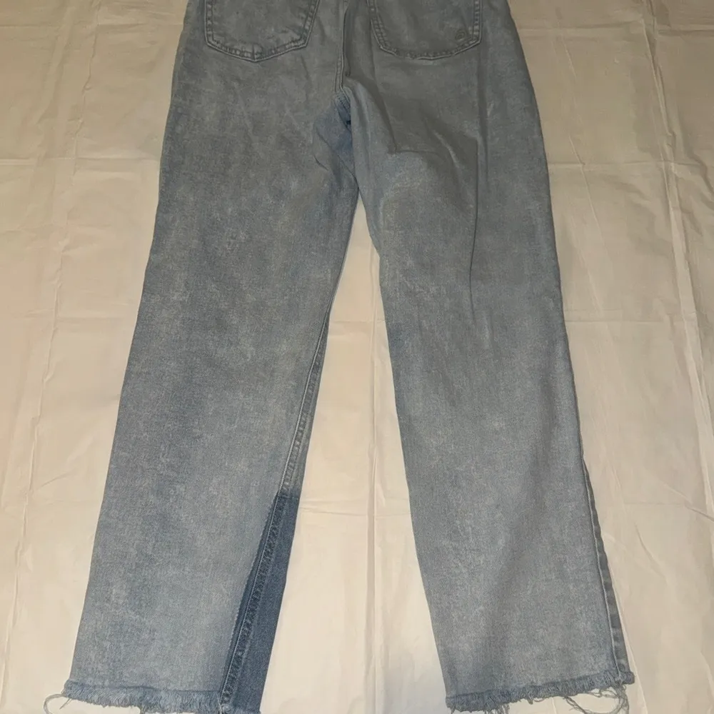 Indigo Rein‎ Gray Straight Leg Jeans with Patchwork Design - Image 4