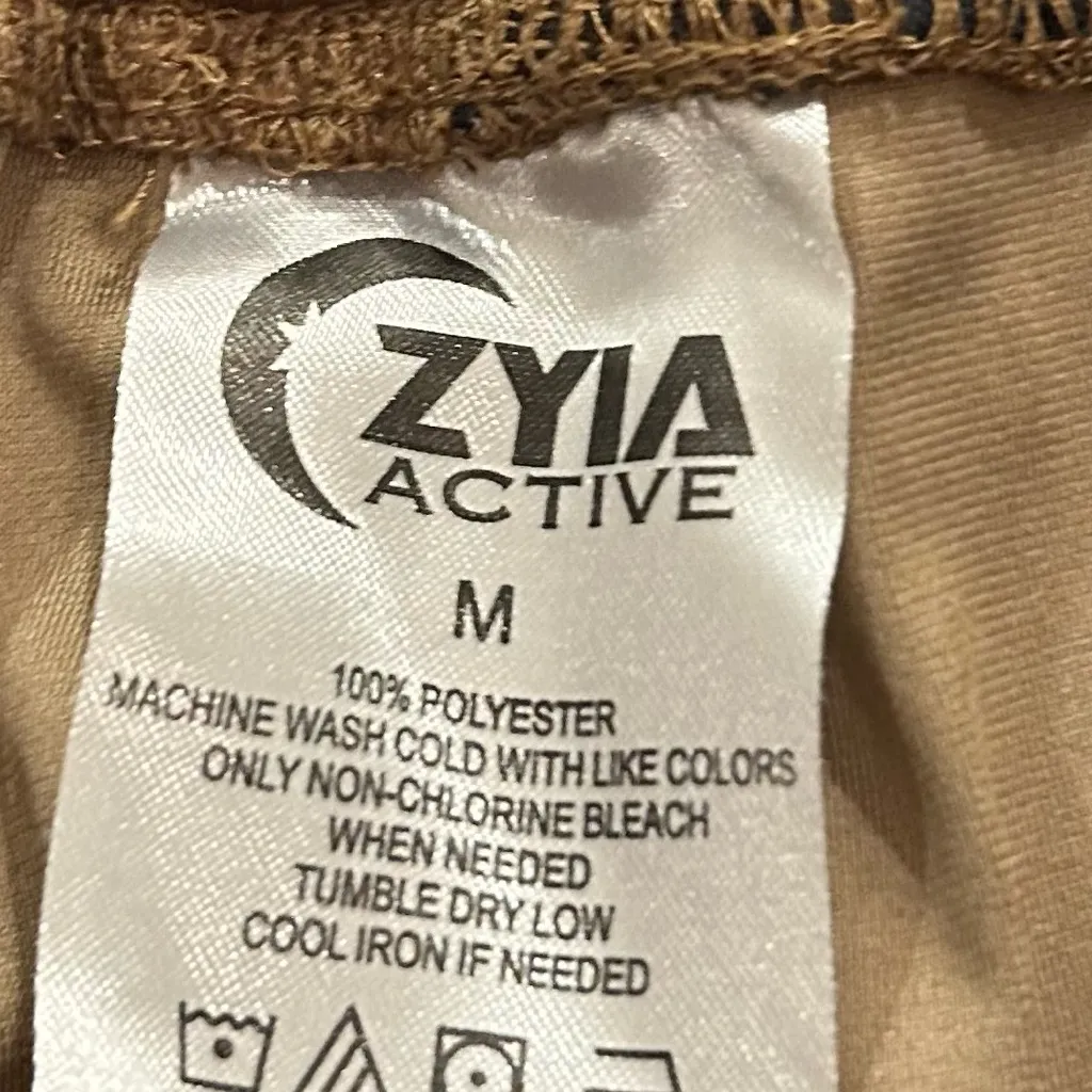 Zyia Active Black Brown Delancey Camo Cargo Joggers Size Medium - Image 9