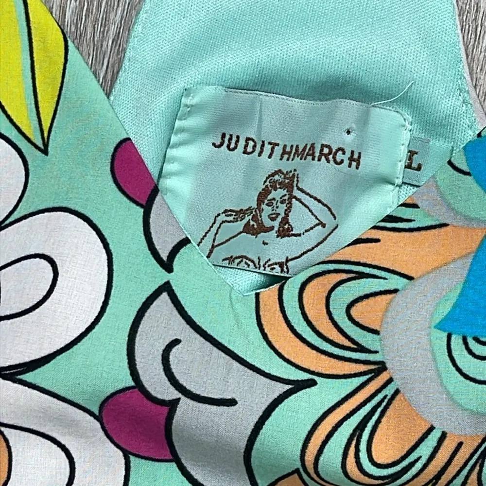 Judith March  Floral Multicolor Groovy Sundress Size Large - Image 7