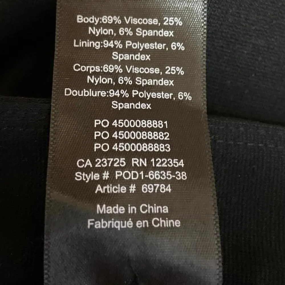 Aritzia Babaton Black High Rise Straight Leg Career Business Ankle Dress Pants 6 - Image 5