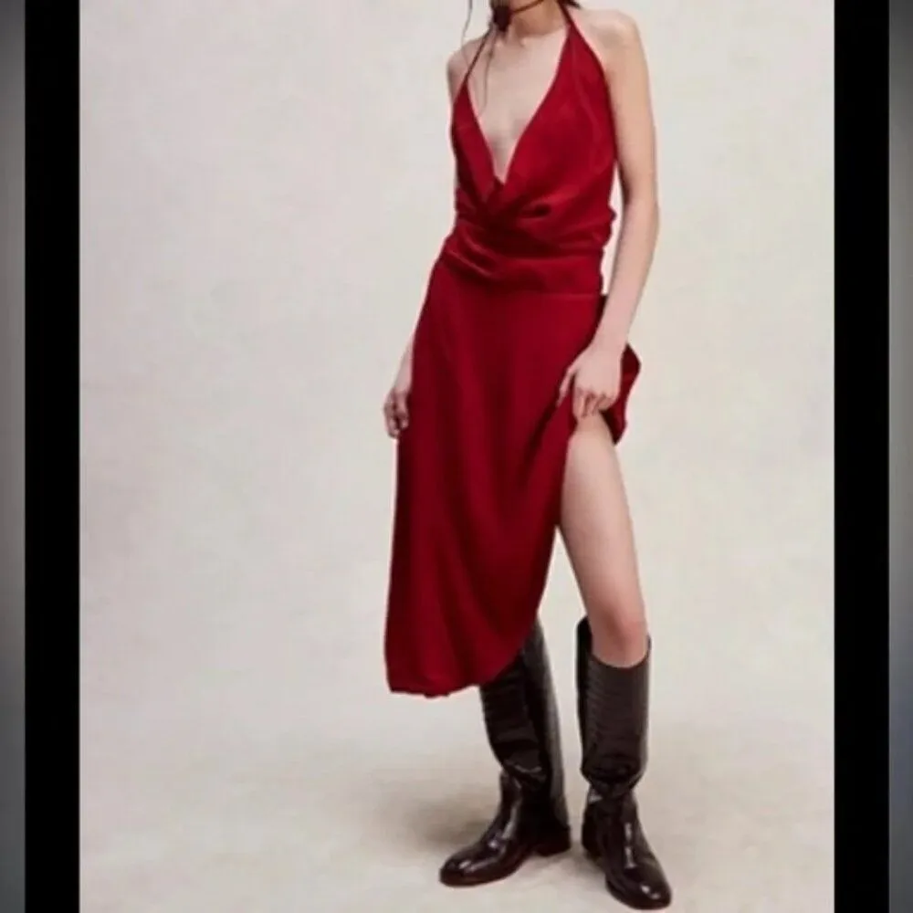 Nicholas K x Free People NWT Juno Dress in Crimson XS ($450) - Image 2