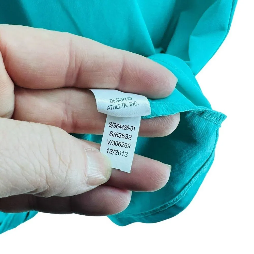 Athleta KiKi Swim Dress Catalina Green Womens Small - Image 7