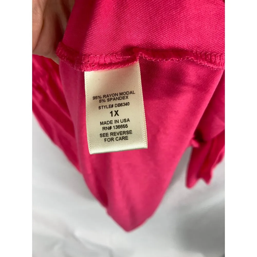 NWT West Kei Hot Pink Sleeveless Dress size 1X - Image 3