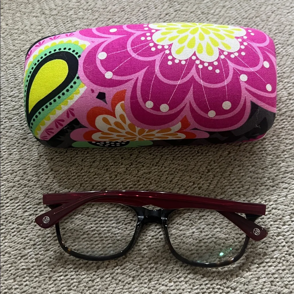 Vera Bradley VB  Eyeglass Frame 48 15 130 and case - Image 2