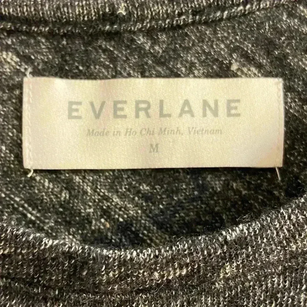 Everlane cami knit long line heather black‎ wool blend Medium - Image 4