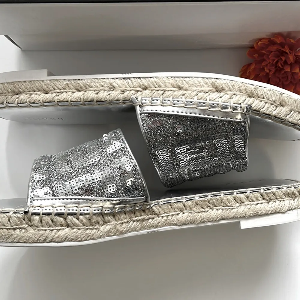 Guess embellished espadrille slides. - Image 2