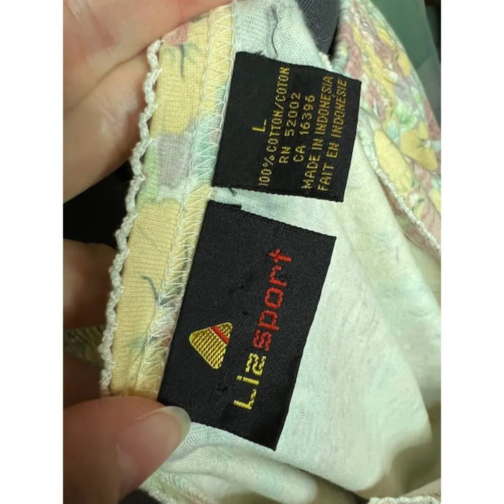 skirt set floral pastel jersey knit vintage 1980s Pink Size L - Image 11