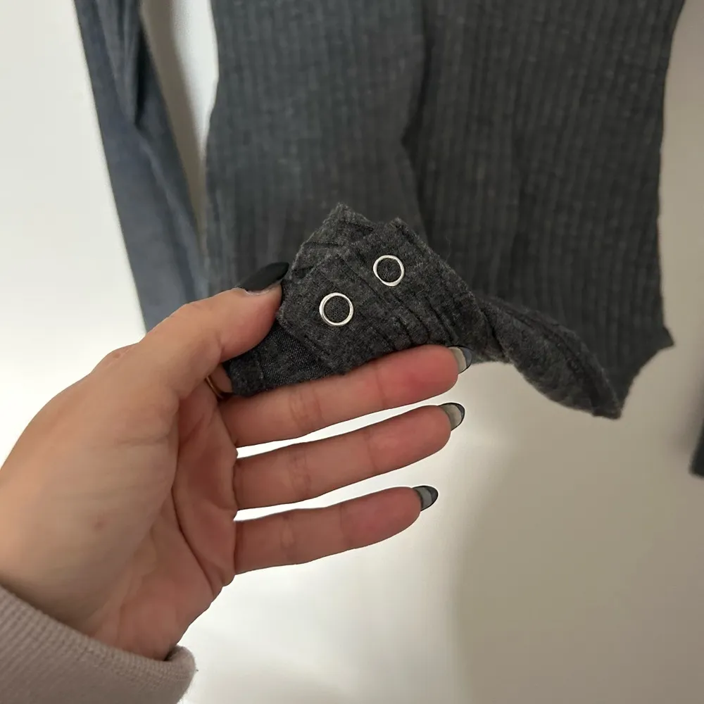 Forever 21 Gray Ribbed Bodysuit - Image 2