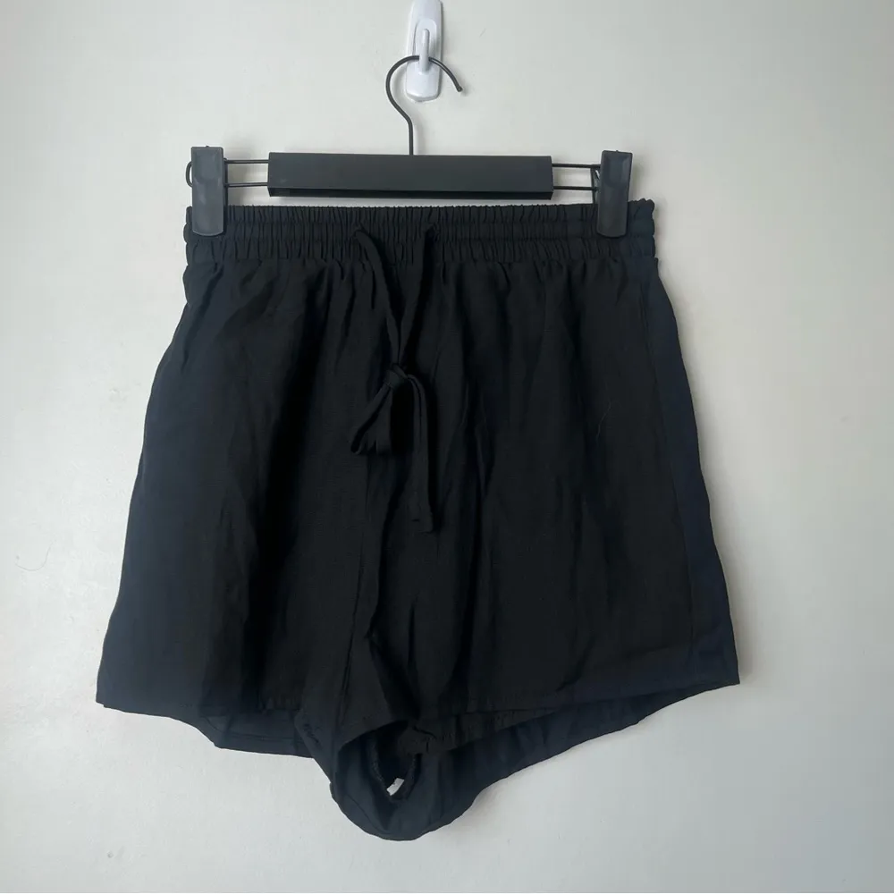 Chloe Black Drawstring Mini Shorts 2 - Image 3