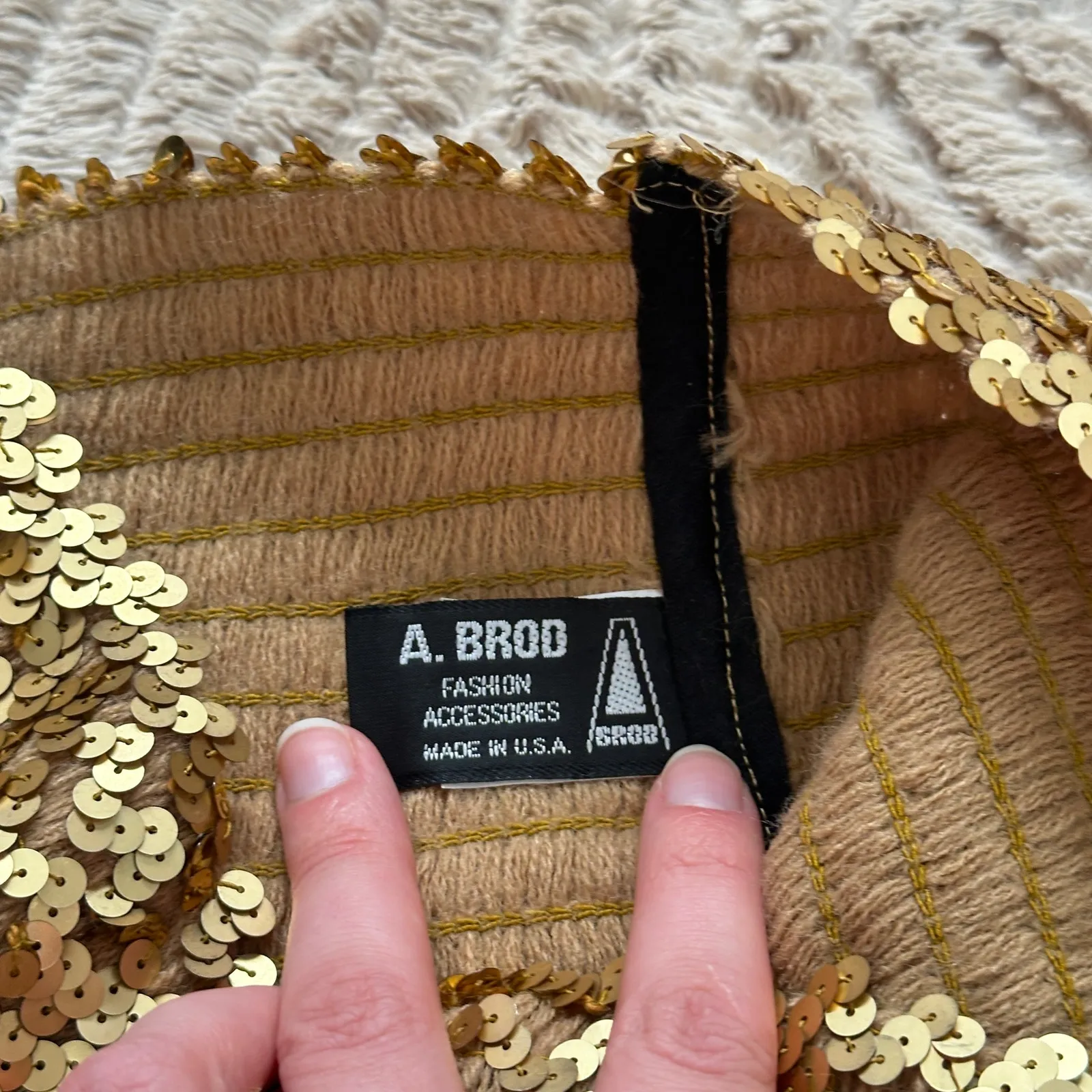 Vintage 70s Disco Gold Sequin Tube Top Going Out Glitter Sparkle New Years Party Size M - Image 5