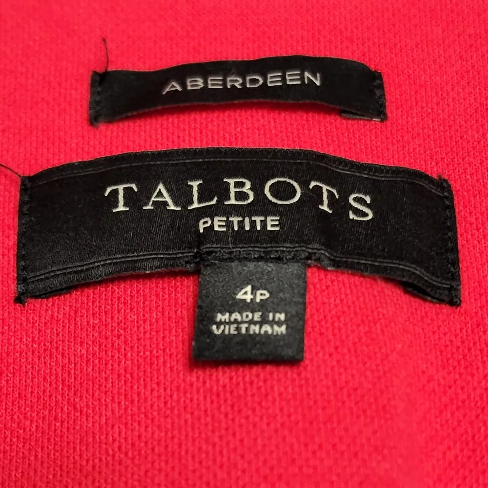 Talbots Aberdeen red ponte pique blazer size 4p - Image 6