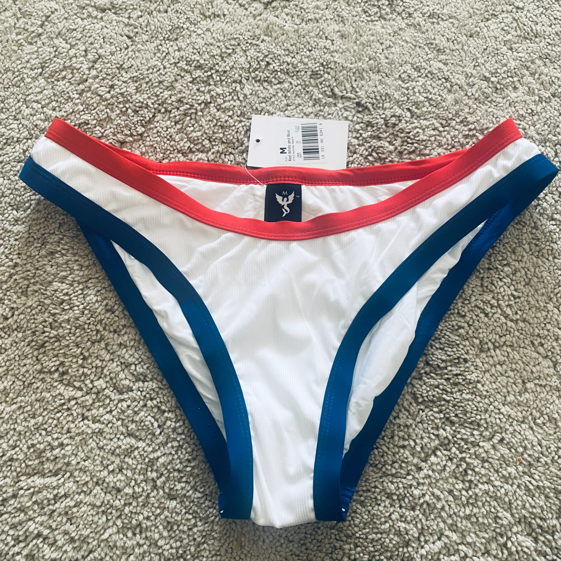 blocked trim Ribbed bikini bottom - Image 3