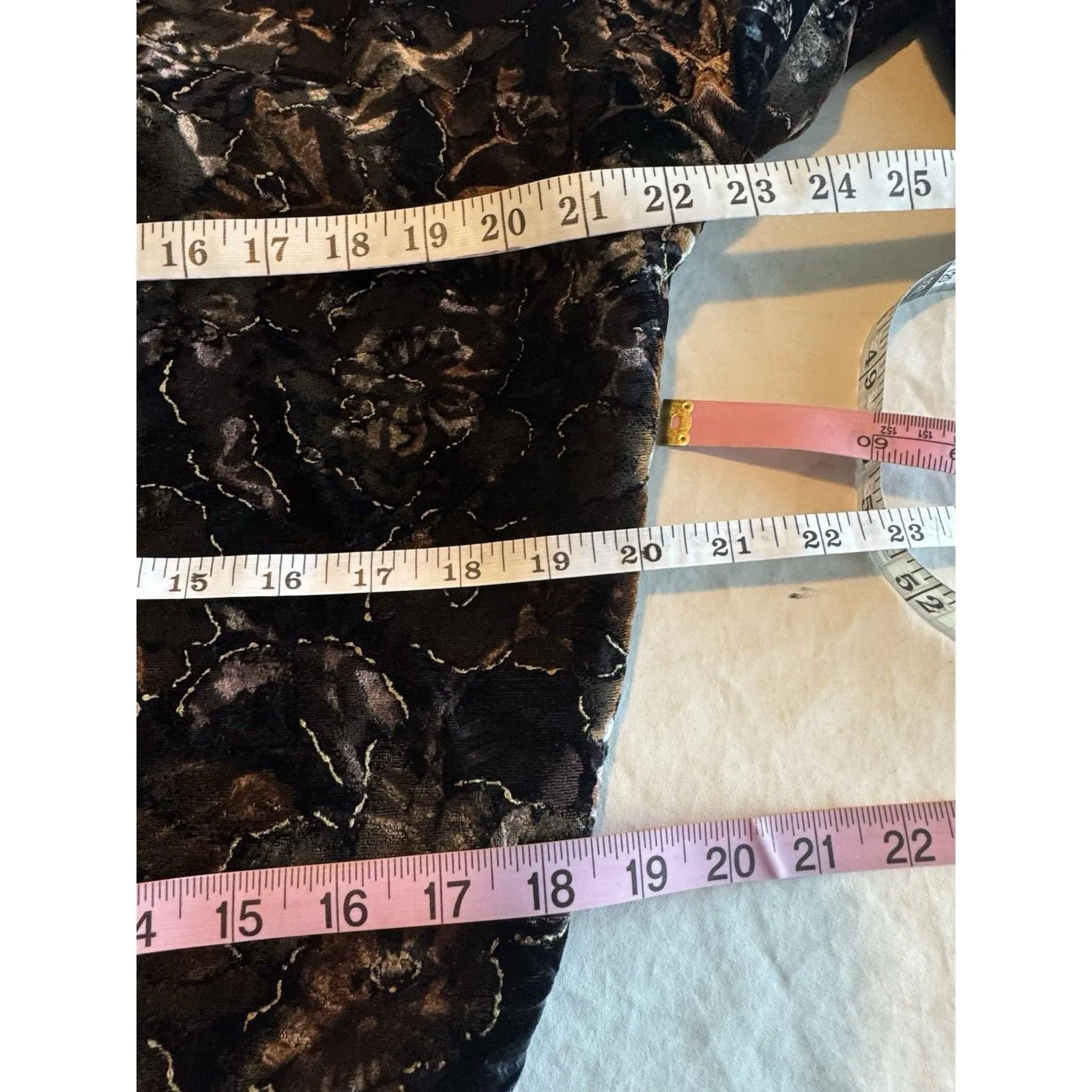 Vintage My Boyfriend’s Back Women’s Blazer Jacket One Size Floral Velvet Retro - Image 12