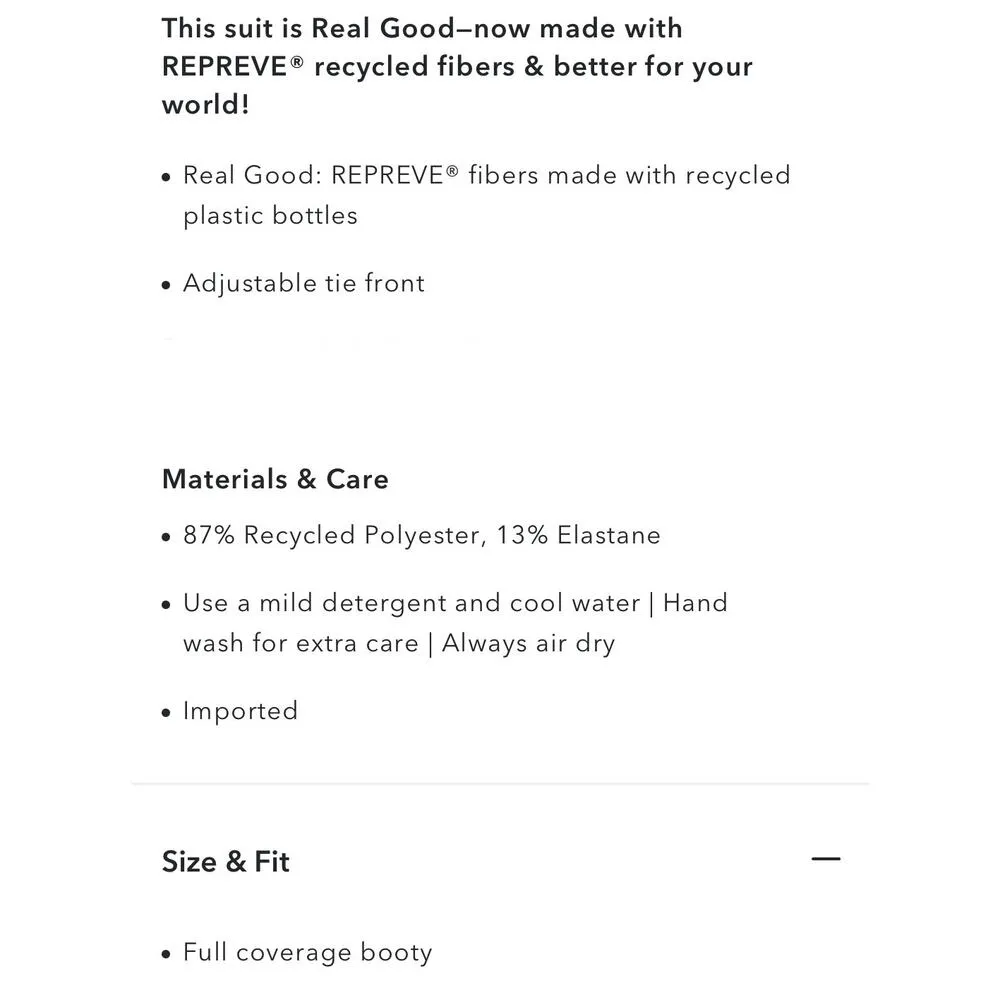 Aerie Black Plunge One Piece Swimsuit Swim Bathing Suit womens S Long Tall - Image 10