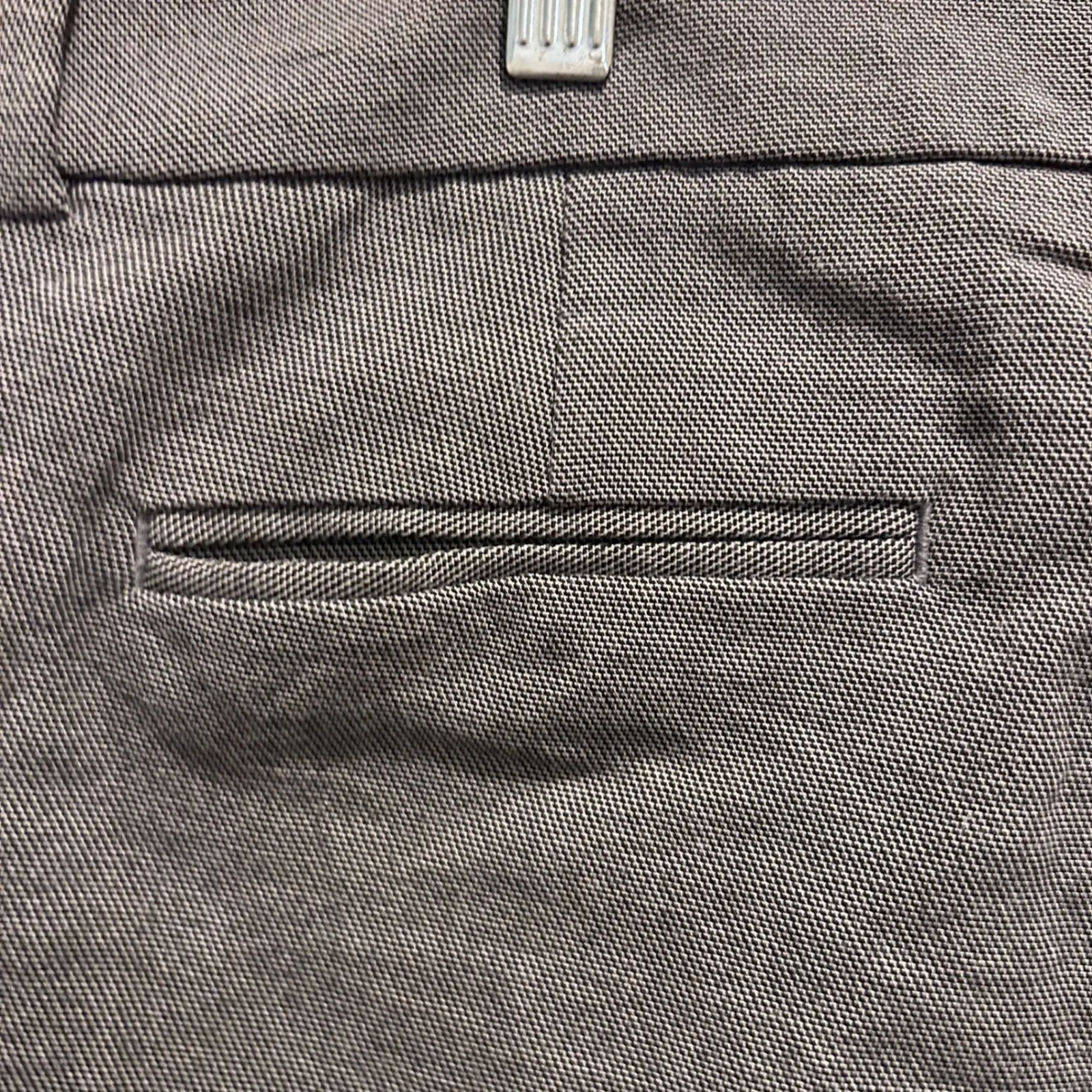 A New‎ Day Women's Size 14 Gray Stretch Cropped Dress Pants Career Casual - Image 6